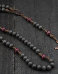 Logos Catholic Rosary - Durable Wooden Rosary for Men