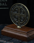 Standing Desktop St. Benedict Medal 2.5"