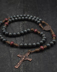 Logos Catholic Rosary - Durable Wooden Rosary for Men