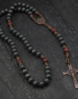 Logos Catholic Rosary - Durable Wooden Rosary for Men