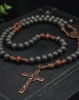 Logos Catholic Rosary - Durable Wooden Rosary for Men