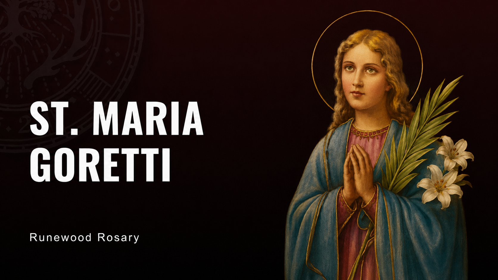 St. Maria Goretti, Model of Christ