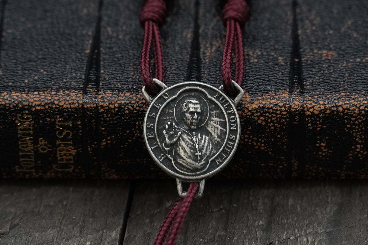 Blessed Fulton J. Sheen Bi-Ritual Runewood Exclusive Pewter Hardware Rosary