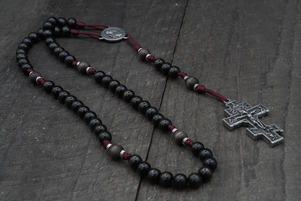 Blessed Fulton J. Sheen Bi-Ritual Runewood Exclusive Pewter Hardware Rosary