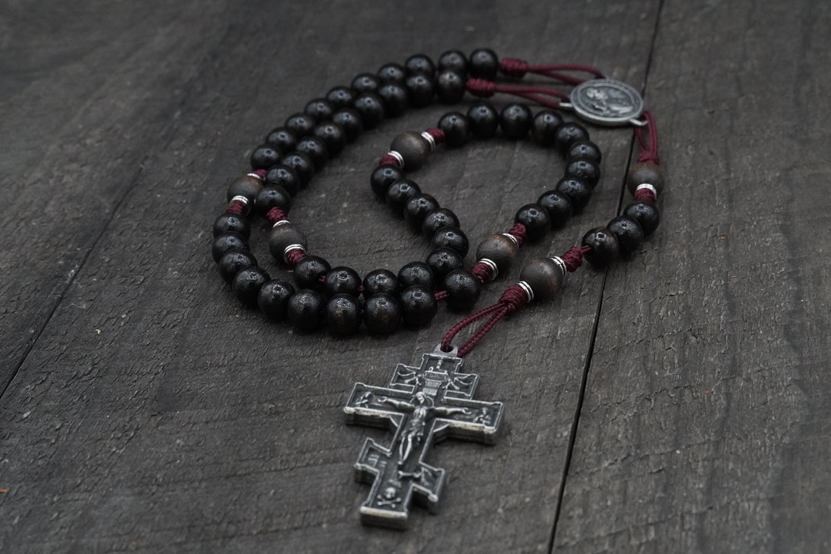 Blessed Fulton J. Sheen Bi-Ritual Runewood Exclusive Pewter Hardware Rosary
