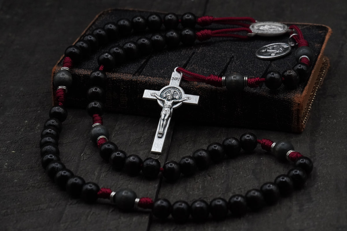 Runewood Rosary Company x Religious Demonologist Adam Blai Spiritual Warfare Rosary