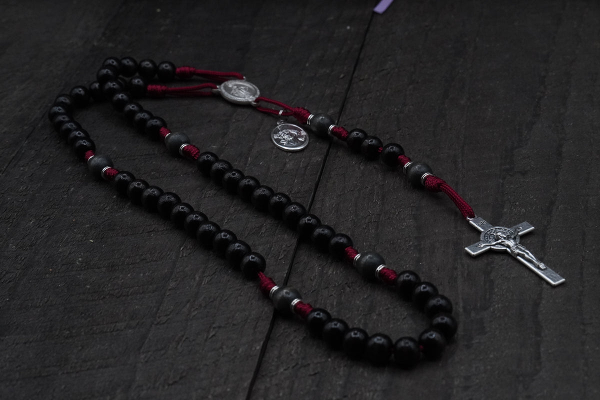 Runewood Rosary Company x Religious Demonologist Adam Blai Spiritual Warfare Rosary