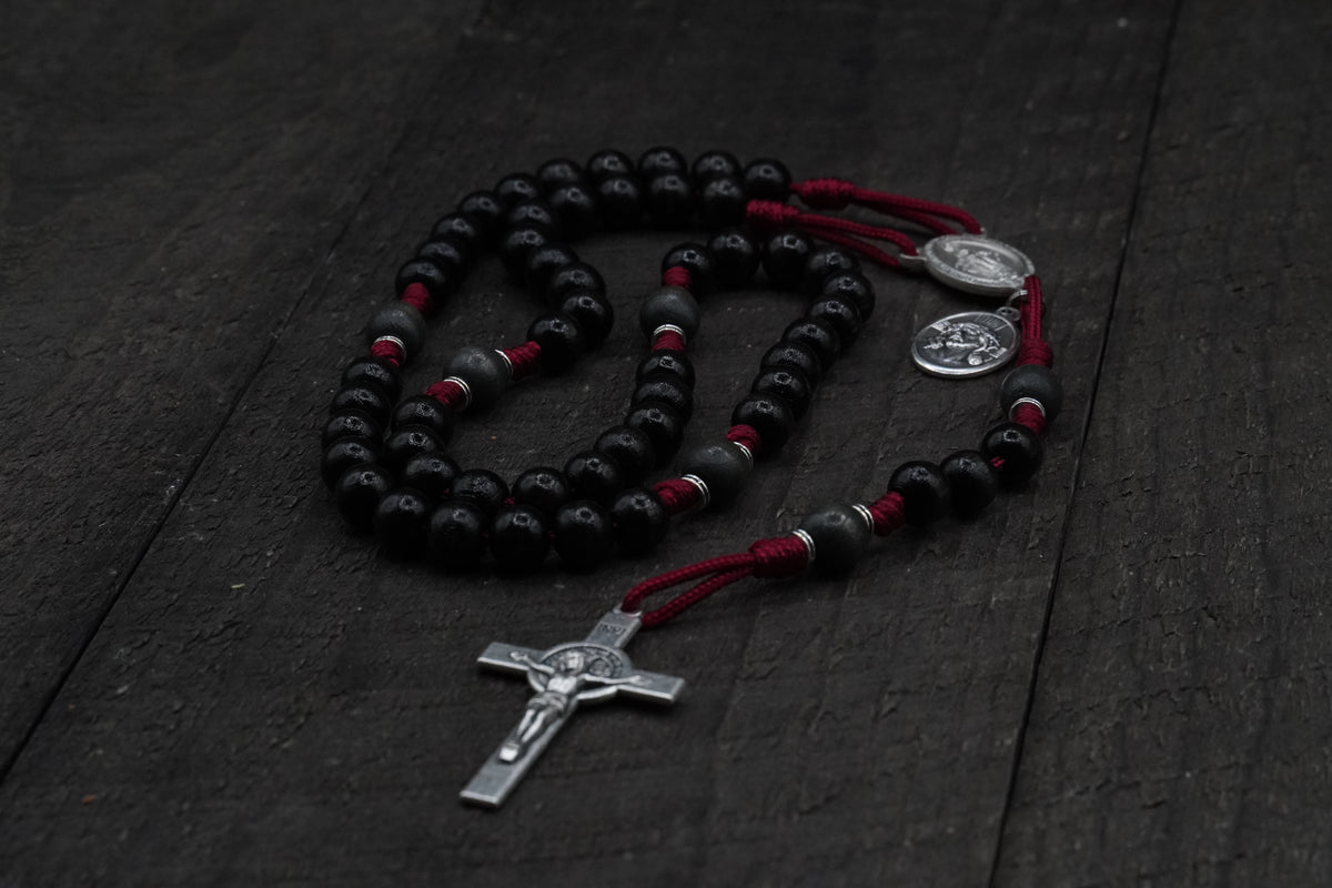 Runewood Rosary Company x Religious Demonologist Adam Blai Spiritual Warfare Rosary