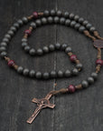 Logos Catholic Rosary - Durable Wooden Rosary for Men