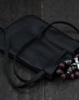Black Leather Rosary Pouch