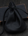 Black Leather Rosary Pouch