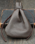 Dark Brown Leather Rosary Pouch