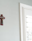 Celtic Cherry Wall Crucifix 5”