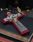 Celtic Cherry Wall Crucifix 5”