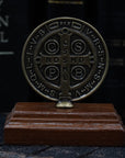 Standing Desktop St. Benedict Medal 2.5"