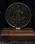 Standing Desktop St. Benedict Medal 2.5"